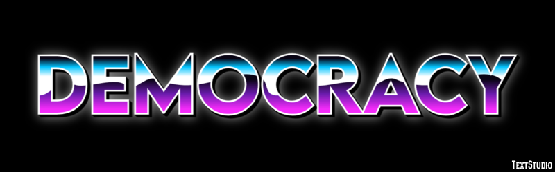 Democracy Text Effect