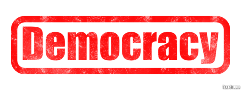 Democracy Text Effect