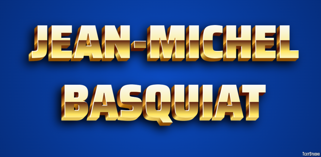 Jean-Michel Basquiat Efeito do texto