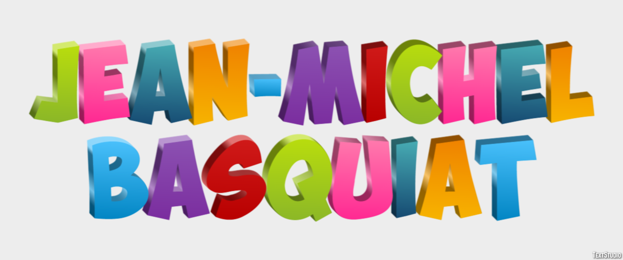 Jean-Michel Basquiat Text Effect