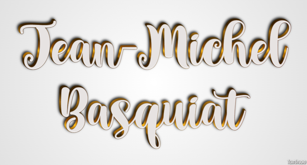 Jean-Michel Basquiat Efeito do texto