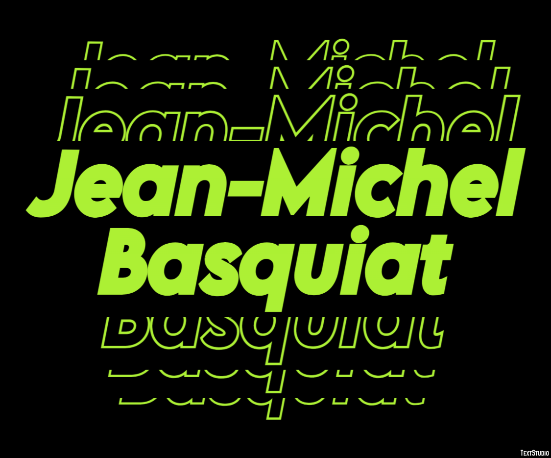 Jean-Michel Basquiat Efeito do texto
