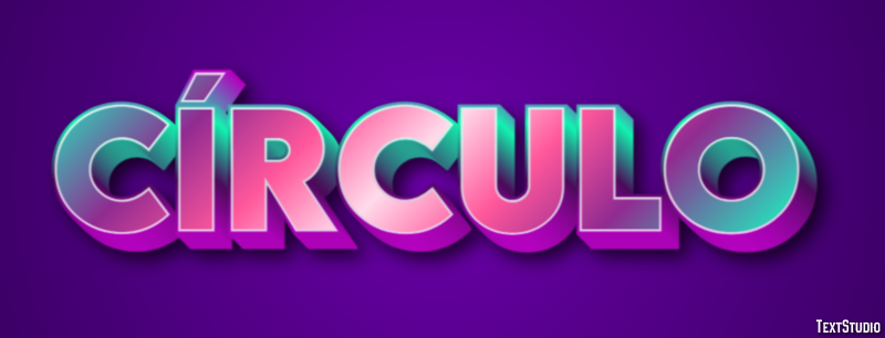 Círculo Text Effect