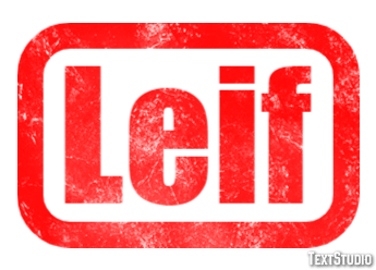 Leif Efecto de Texto