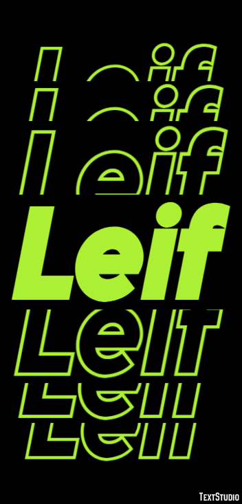 Leif Effetto testo