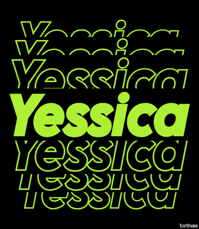 Yessica Efecto de texto