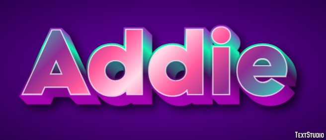 Addie Text Effect
