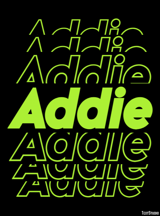 Addie Text Effect