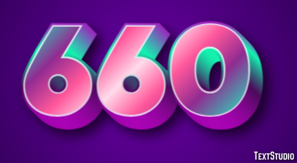 660 Tekst Effect