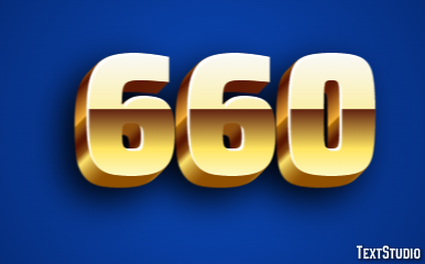 660 Tekst effect