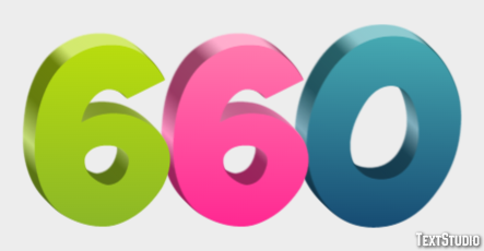 660 Tekst Effect