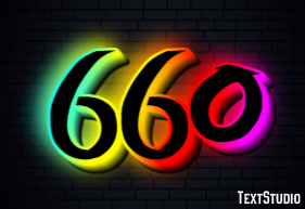660 Tekst Effect