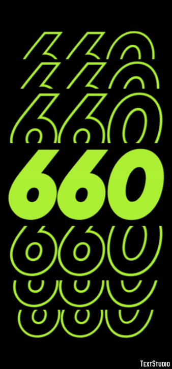 660 Tekst effect
