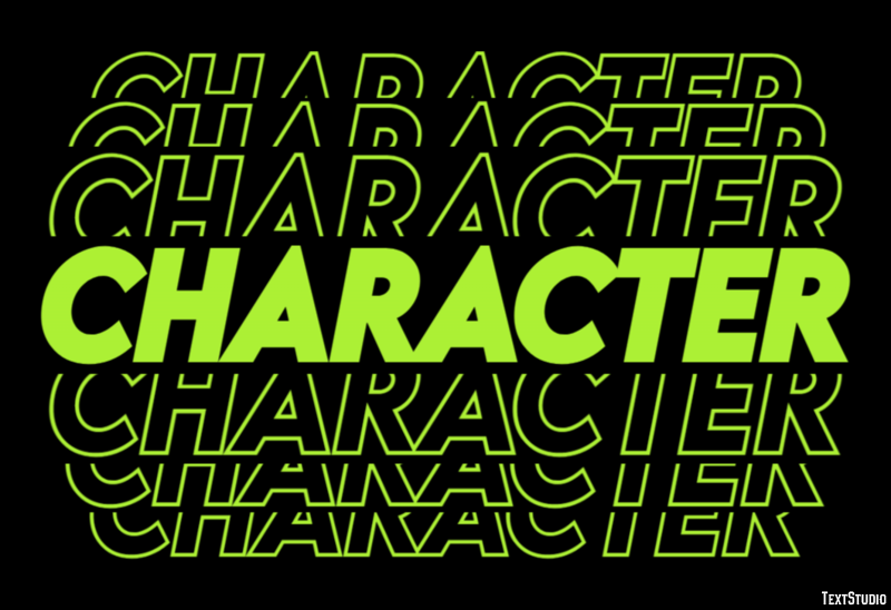 Character Text Effect