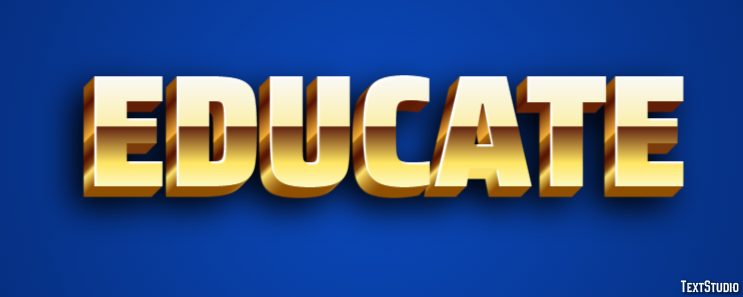 Educate Text Effect