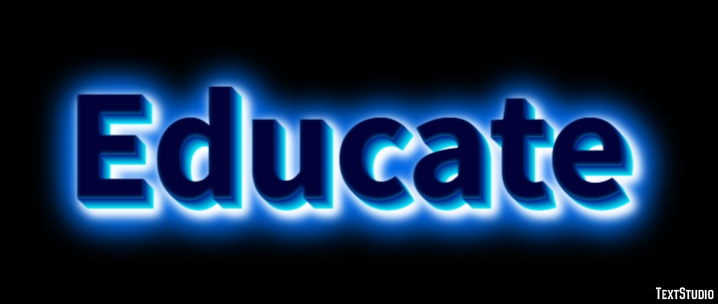 Educate Efecto de Texto