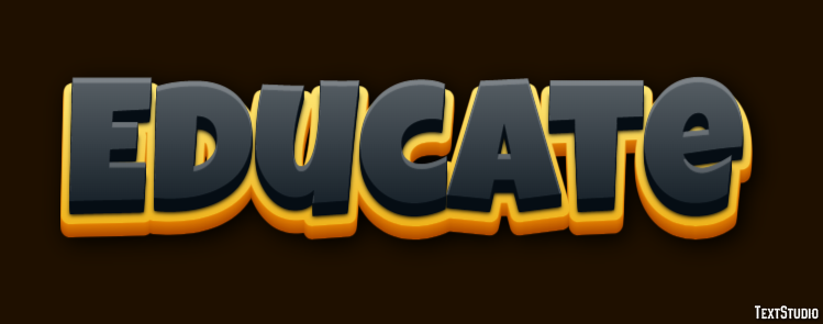 Educate Texteffekt