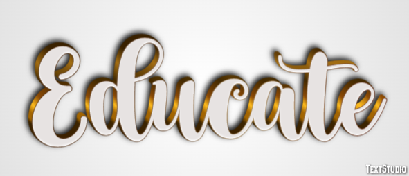 Educate Text Effect
