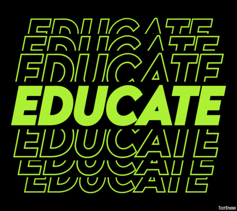 Educate Text Effect