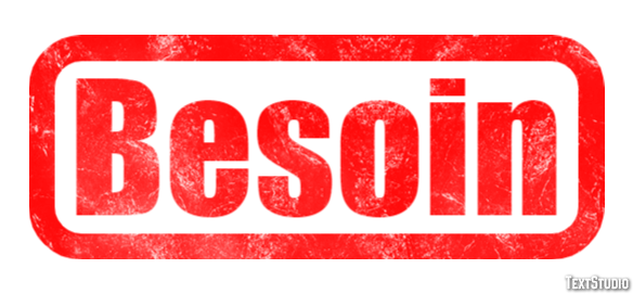 Besoin Tekst Effect