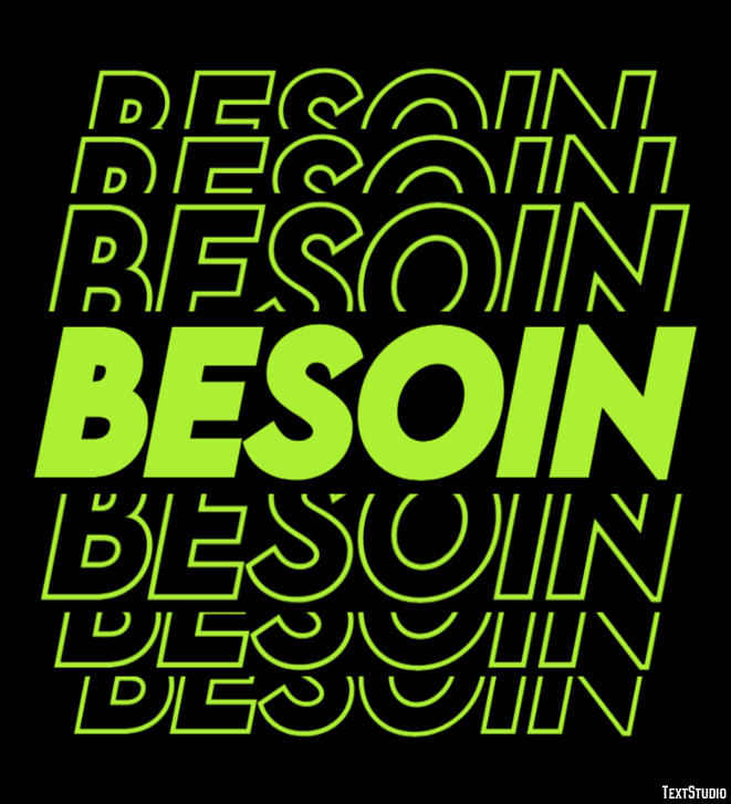 Besoin Tekst Effect