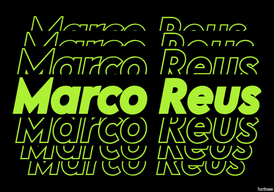 Marco Reus テキスト効果