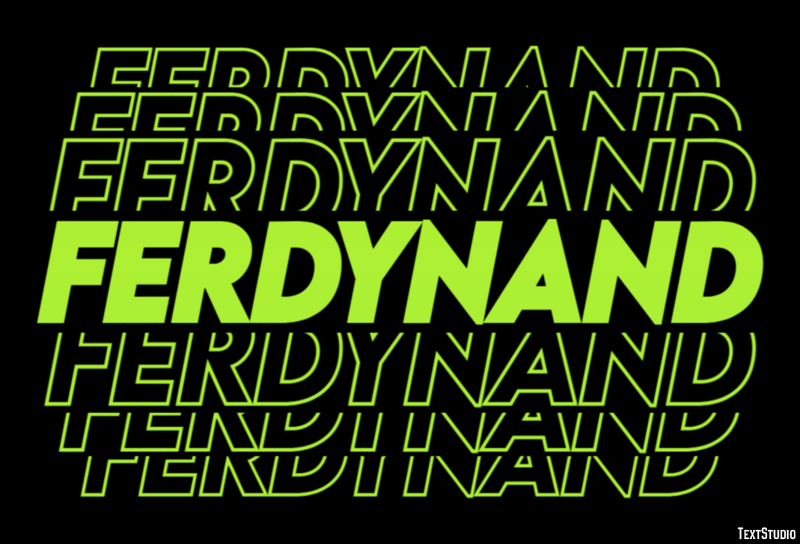 Ferdynand テキスト効果