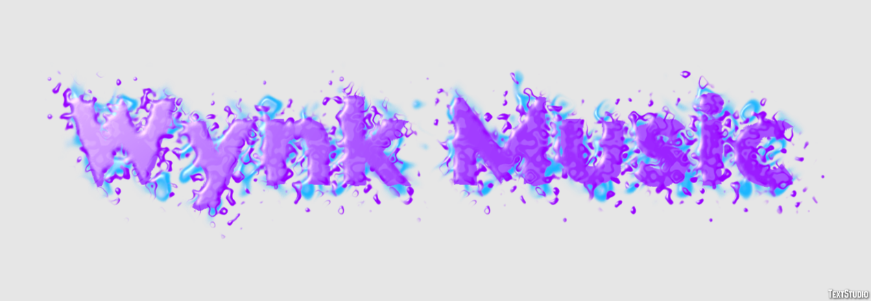 Wynk Music Efeito de texto