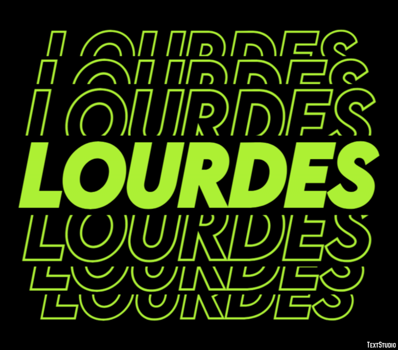 Lourdes Efekt tekstowy