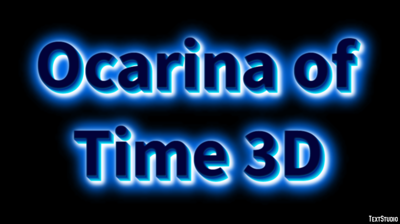 Ocarina of Time 3D Текстовый эффект