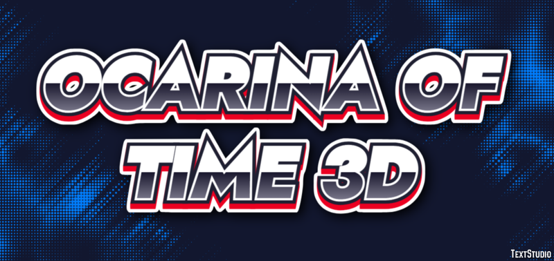 Ocarina of Time 3D Эффект текста