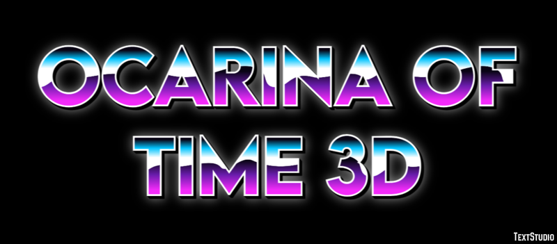 Ocarina of Time 3D Текстовый эффект
