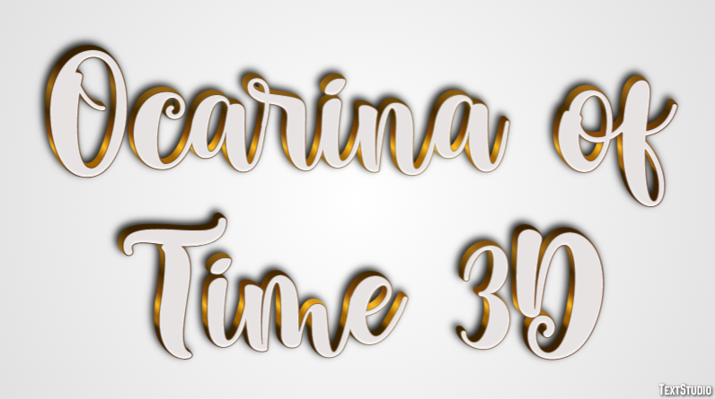 Ocarina of Time 3D Текстовый эффект