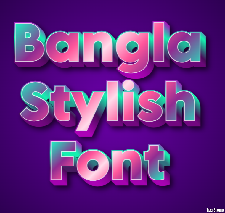 Bangla Stylish Font Efecto de Texto