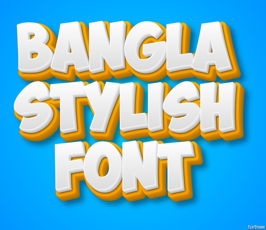 Bangla Stylish Font Efecto de Texto