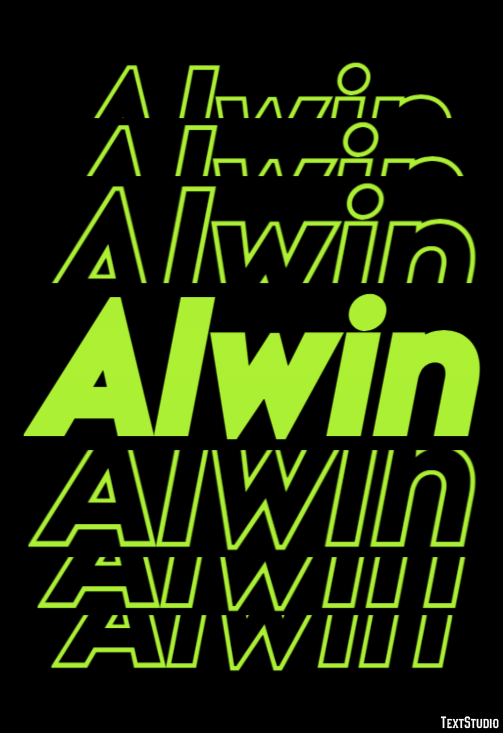 Alwin Text Effect