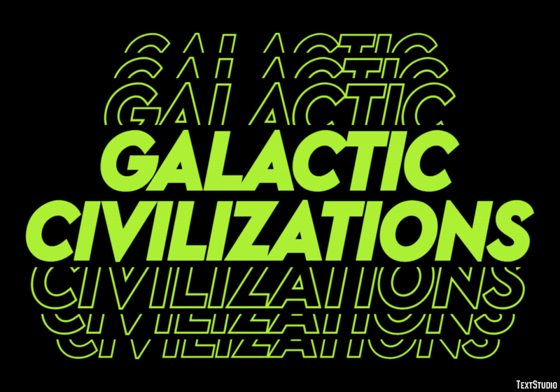 Galactic Civilizations Effetto testo