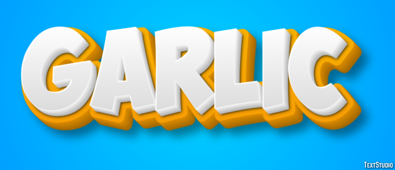 Garlic Efecto de Texto