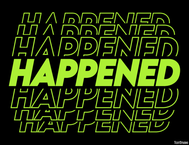 Happened Efecto de Texto