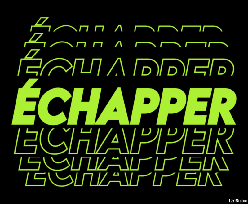échapper Effet de Texte