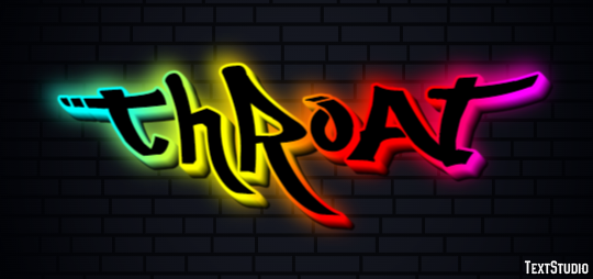 Throat Text Effect