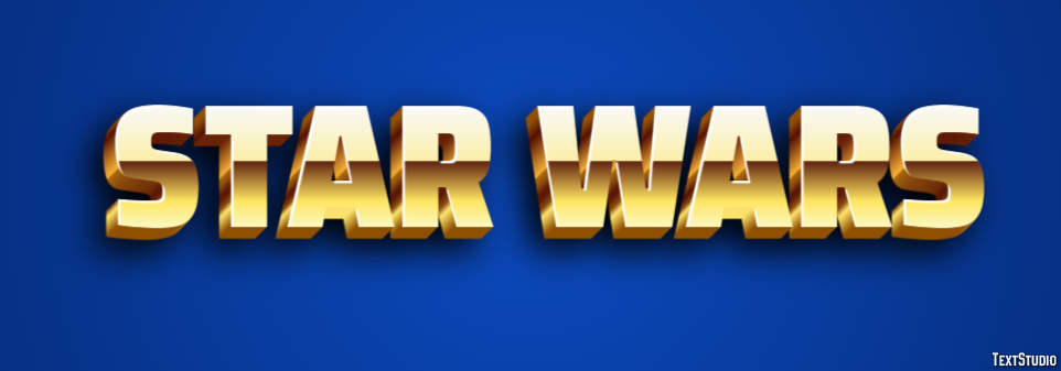 Star Wars Text effect