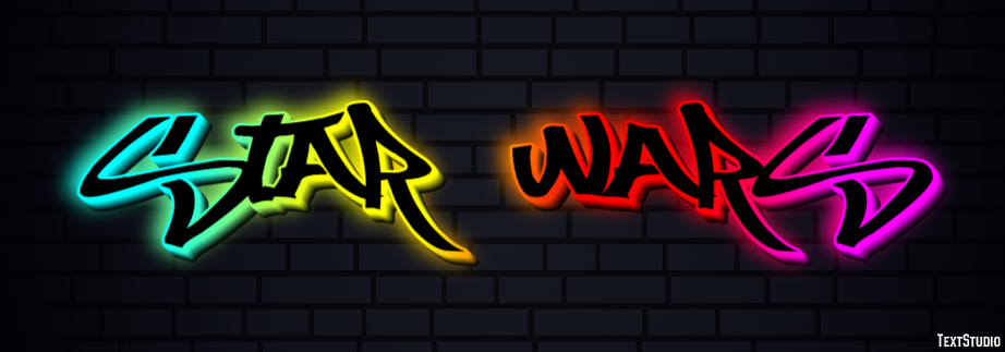 Star Wars Text effect