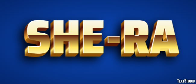 She-Ra Effet de Texte