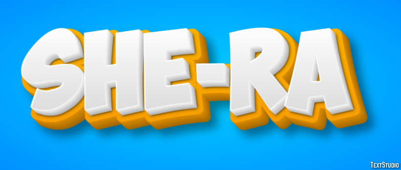 She-Ra Texteffekt