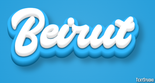 Beirut Text Effect