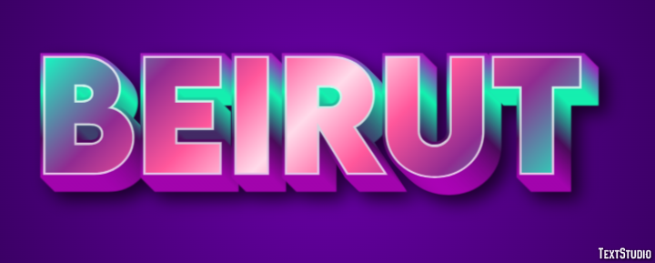 Beirut Text effect