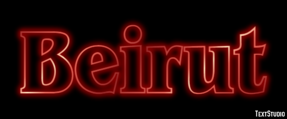 Beirut Text effect
