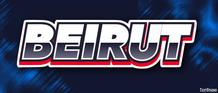 Beirut Text effect