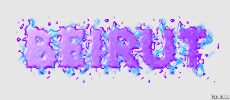 Beirut Text Effect